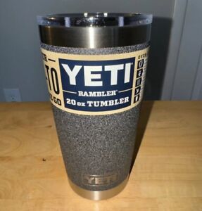 YETI New BLACK STONE Rambler 20oz tumbler magslider lid LIMITED EDITION Sold Out