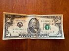 1977 $50 Fifty Dollar VINTAGE Federal Reserve Note Serial # B01503631A