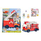Fire Truck with Bluey Exclusive Firefighter Bingo and Bob Bilby, Ages 3+
