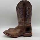 Cody James Duval Mens Brown Leather Square Toe Western Boots Size 9 D