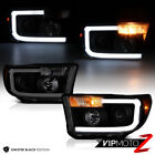 [Cyclp Optic Tube] For 07-13 Toyota Tundra Sinister Black Projector Headlights (For: 2011 Toyota Sequoia Platinum)