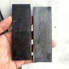 2X Natural Black Buffalo Horn Knife Scales For DIY knives Making Handle Material