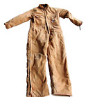 Vintage Carhartt Coveralls Men's Brown Khaki ~ See Measurements