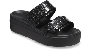 Crocs Women’s Wedge Sandals - Brooklyn Buckle Wedges, Platform Sandals for Women