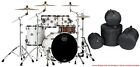 Mapex Saturn Evolution Rock Maple Polar White Lacquer Drums +Bags | 22_10_12_16