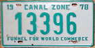 New Listing1978 Canal Zone License Plate Number Tag – NICE PLATE