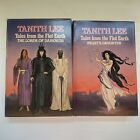 VTG Tales from the Flat Earth Books BCE Set HC/DJ Tanith Lee Lot Book Club 1978