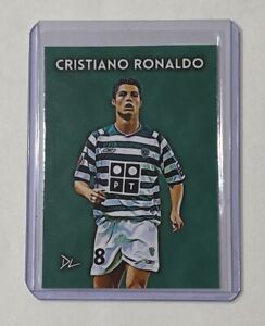Cristiano Ronaldo Limited Edition Artist Signed Sporting Lisbon Card 1/10