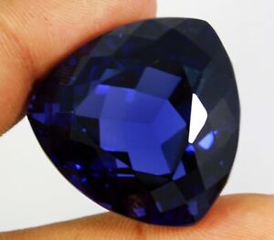 125.70 Ct Natural Blue Tanzania Of Tanzanite Trillion Cut Gemstone Certified