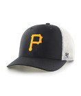 Pittsburgh Pirates  '47  Black Trucker Mesh Snapback Hat