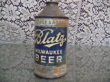 New ListingBlatz cone top beer can