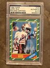 🟨🏈JERRY RICE🏈🟥1986 TOPPS ROOKIE PSA / DNA CERTIFIED AUTO SIGNED 49ers