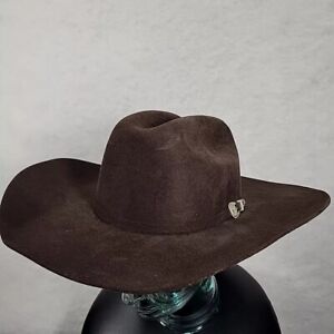 Montecarlo LEGACY 8X Bullhide Western Hat Men’s Size 7 5/8 Men 61 Brown