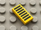 LEGO space space tile black - yellow ref 3069bp05 / set 6941 8852
