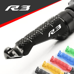 R-FIGHT CNC Front Foot Pegs Footrest Fit Yamaha YZF R3 2015-2020 15 16 17 18 19 (For: 2020 YZF R3)