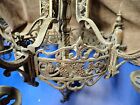 Antique Brass Chandelier Pineapple Grape 5 Arm Must See