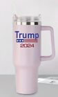 ON SALE!! 🔥🔥40oz Pink Tumbler Stainless Steel Tumbler Quencher Trump 2024