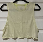 Aerie Size Small Neon Yellow Crop Top With Distressing