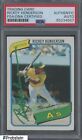 Rickey Henderson A's HOF Signed Autograph Auto 1980 Topps Rookie Card 482 PSA