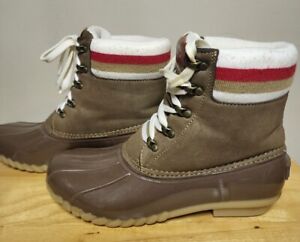 NAUTICA SNOW BOOTS WOMENS SIZE 9 MELODAY BROWN ANKLE