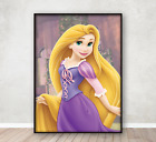 Disney Princess Rapunzel Poster Children's Bedroom Wall Art Print A4 Framed
