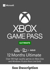 Xbox Ultimate Game Pass 1 Year (12 Month) Subscription Global See Description