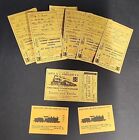 Vintage 1956 Disneyland & Sante Fe Railroad Tickets lot Railtown 50s/60s/70s