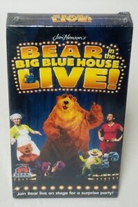2003 Jim Henson's Bear in the Big Blue House Live -  Stage Show VHS - New Sealed