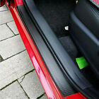 4pcs Carbon Fiber Car Door Plate Sill Scuff Cover Anti Scratch Sticker Protector (For: 2023 Kia Rio EX Sedan 4-Door 1.6L)