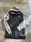 Burton Snowboard Dryride Hoodie Shacket Jacket sz XL Denim Full Zip