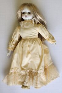 Vintage Old Creepy Bisque Porcelain Collectible Doll 12