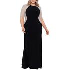 Xscape Womens Rhinestone Embellished Maxi Evening Dress Gown Plus BHFO 3877