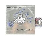 Bad Company Signed Run With The Pack Vinyl Paul Rodgers Mick Ralphs Simon Kirke