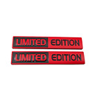 2Pcs Metal Red Black Limited Edition Logo Emblem Badge Side Wing Car Rear Decal (For: Nissan)