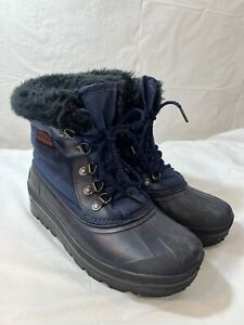 Sorel  Winter Boots Women's size 7 Waterproof Canada Black and blue