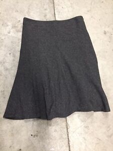 Charter Club Skirt Womens Size 14 Gray Swing Long Length Side Zip