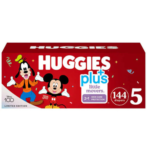Huggies Plus Diapers Size 5: 27lbs and up, 144ct - Free Shipping - New!