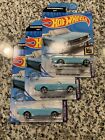 Lot Of 3 Hot Wheels Screen Time - '65 Ford Mustang Convertible Die-Cast Model