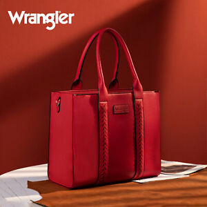 Wrangler Carry All Tote Country Western Designer Women's Purse Red