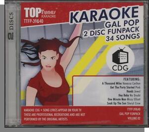 Karaoke CD+G - Gal Pop Vol. 02 - New 34 Song, 2 CD Set! (Top Tunes Karaoke)