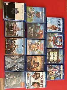 14 Assorted Blu Ray Movies Lot Sale Family Kids Drama Action Comedy