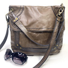 #FOSSIL Brown Leather Maddox Tote Satchel Shoulder Bag