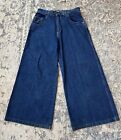 Vtg 90s Y2K Kikwear Jeans Mens Tag 30 Rave Baggy Wide High Rise Blue  JNCO Style