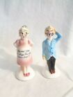 Vintage Man And Woman Salt And Pepper Shakers Made In Japan