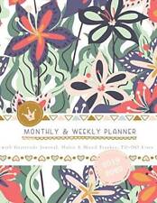 Monthly  Weekly Planner 2019 - 2020 with Gratitude Journal, Habit  - VERY GOOD