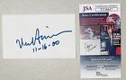Paul Simon Signed Autographed 3x5 Card JSA Certified Senator Illinois