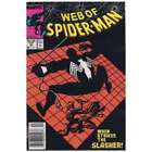Web of Spider-Man (1985 series) #37 Newsstand in VF minus. Marvel comics [b`