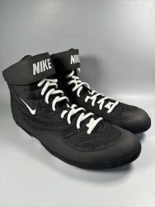 Nike Inflict Wrestling Shoes Black/White/White 325256-006 Men's Size 12.5