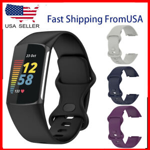 Sport Band Watch  Soft Silicone Bracelet For Fitbit Charge 5 /Charge 6