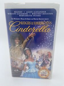 Rogers & Hammerstein's Cinderella Disney Whitney Houston Brandy VHS Vintage